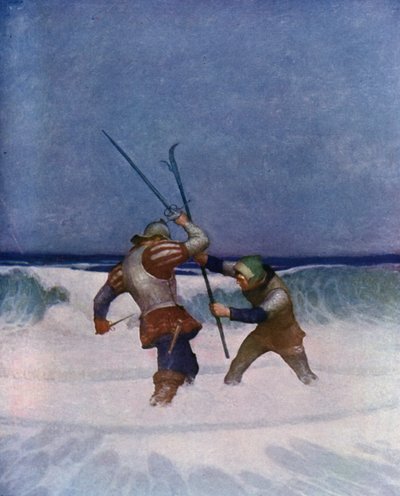Illustration for The Black Arrow by Robert Louis Stevenson by Newell Convers Wyeth